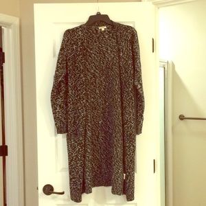 Black and white long sweater